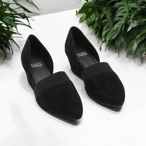 Eileen Fisher Bailey d'Orsay Pump Black Suede Women's Size 6.5 Lagenlook